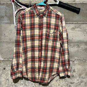 Vintage woolrich flannel shirt black yellow red